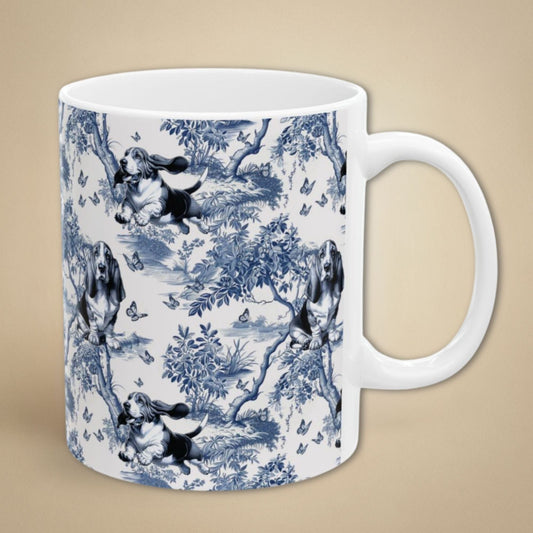 Basset Hound Toile Mug