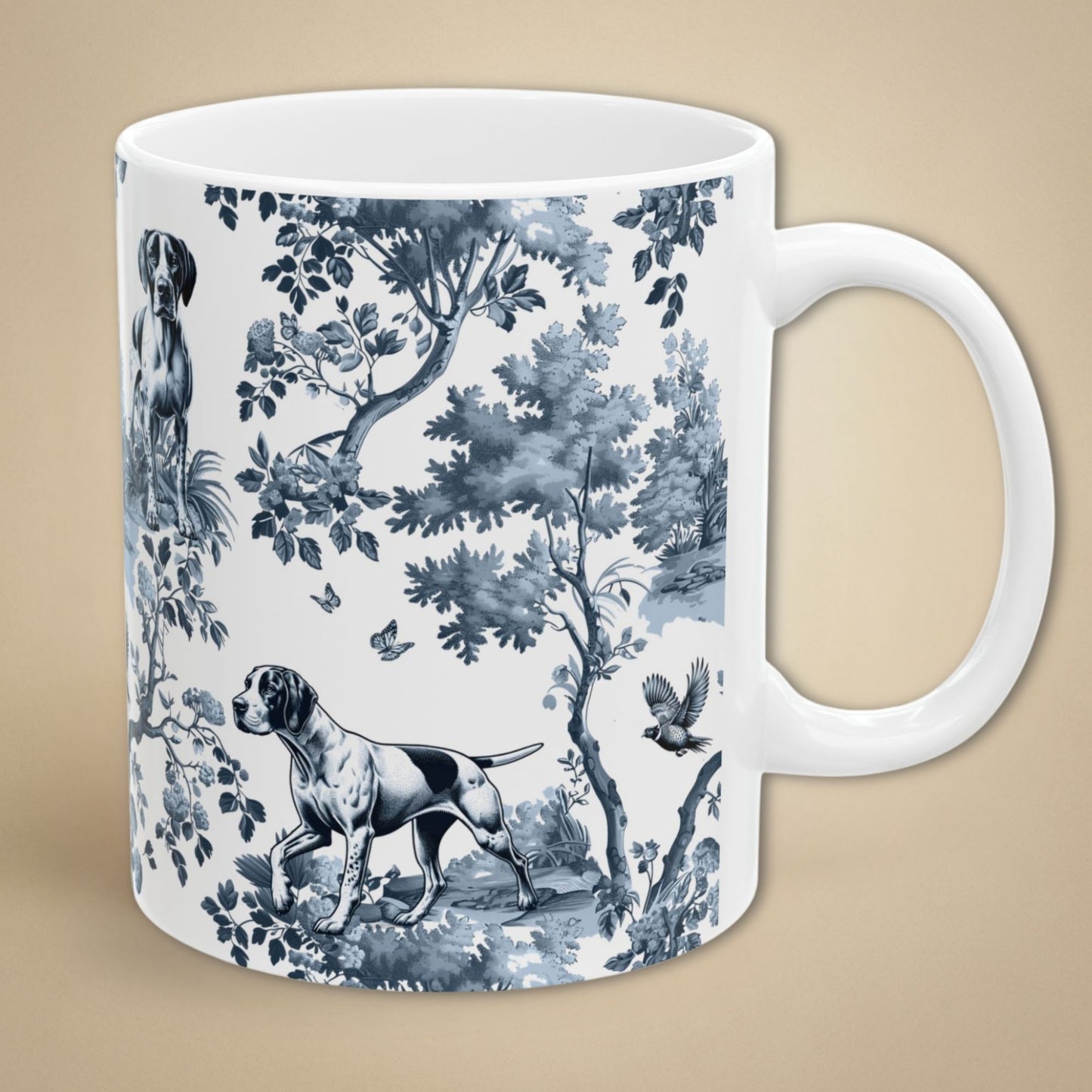 English Pointer Mug - Toile
