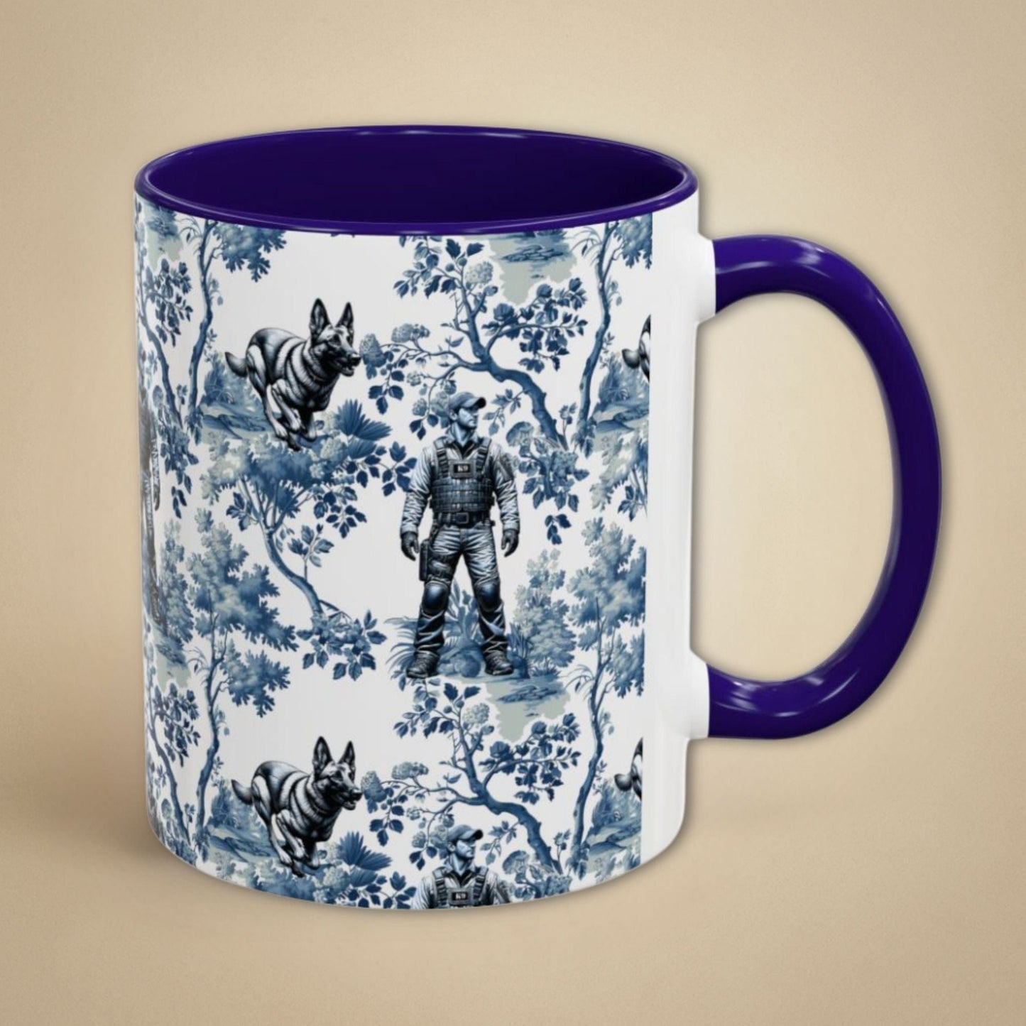 K9 Handler Malinois Toile Mug