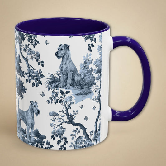 Irish Terrier Mug - Toile Pattern