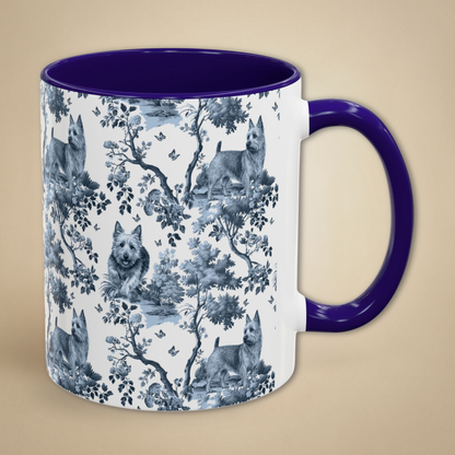 Australian Terrier Mug - Toile Pattern