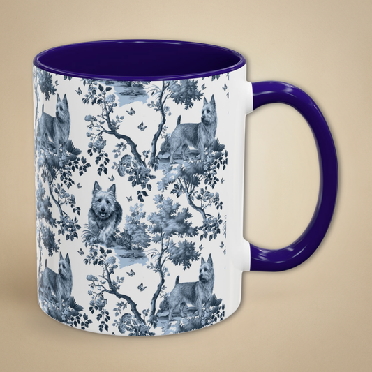 Australian Terrier Mug - Toile Pattern