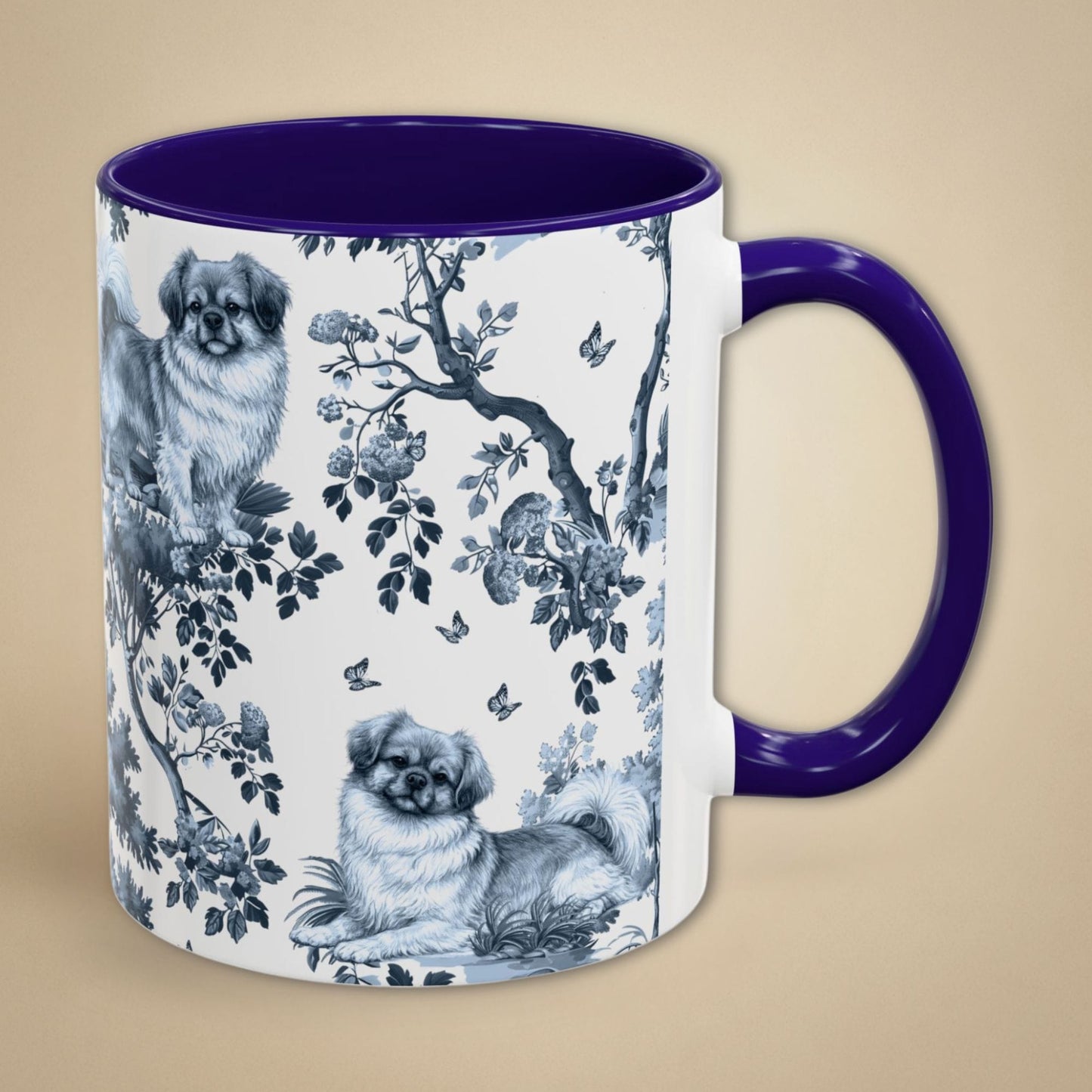 Tibetan Spaniel Toile Mug