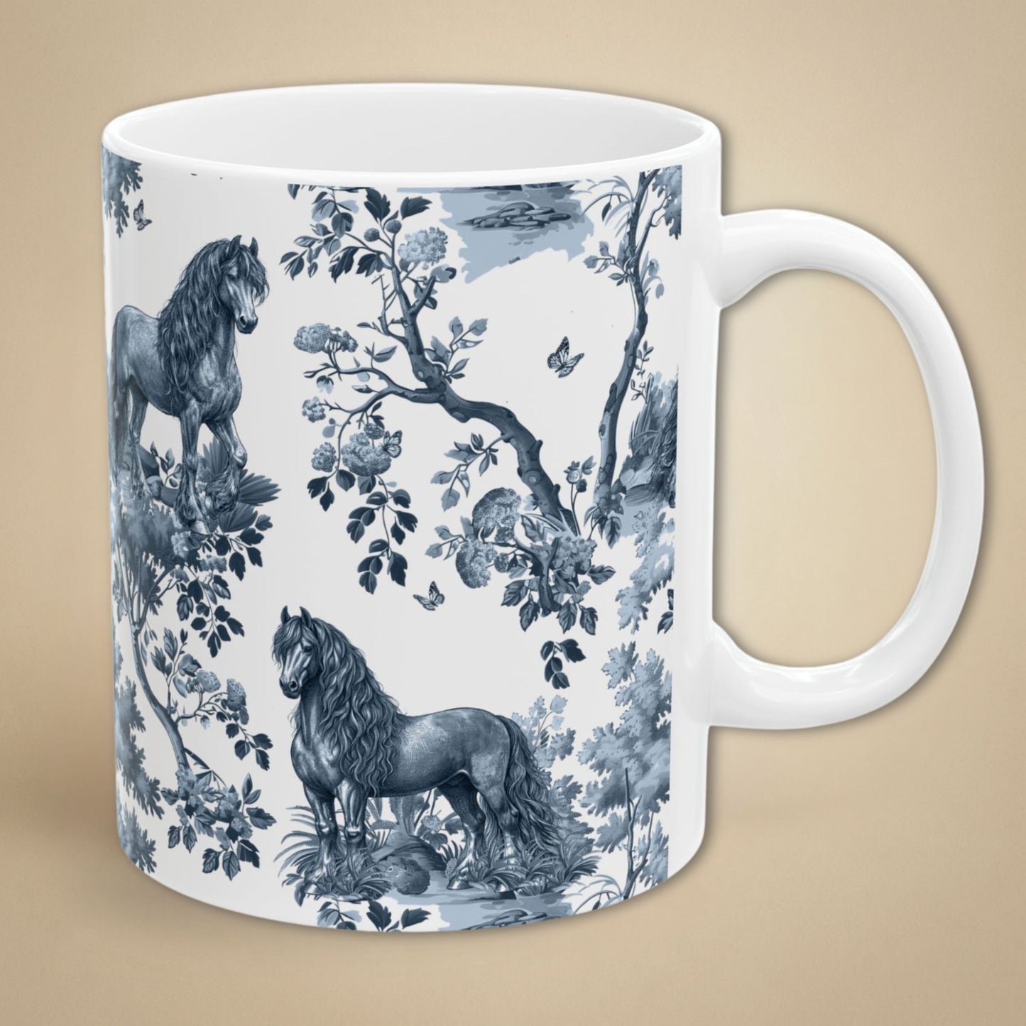 Friesian Horse Mug - Toile