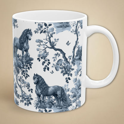 Friesian Horse Mug - Toile