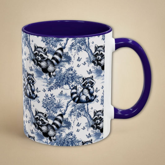 Raccoon Toile Mug