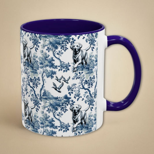 Labrador Retriever Toile Mug with Ducks
