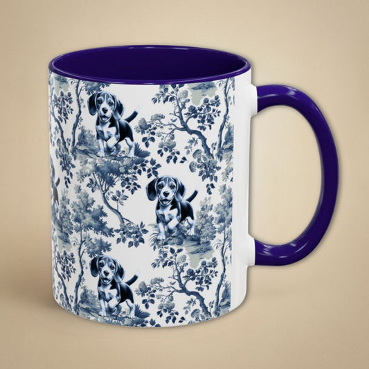 Beagle Mug Toile Coffee Cup Gift
