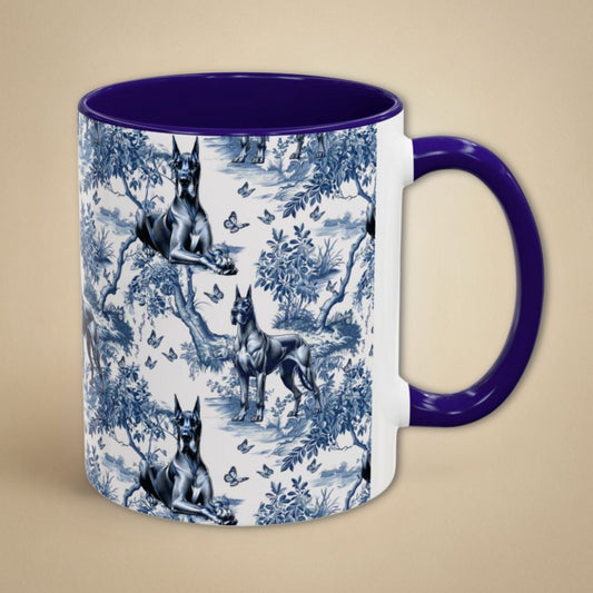 Great Dane Toile Mug Cropped