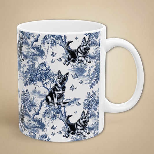 German Shepherd Toile Mug