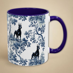 Blue Handle Mug