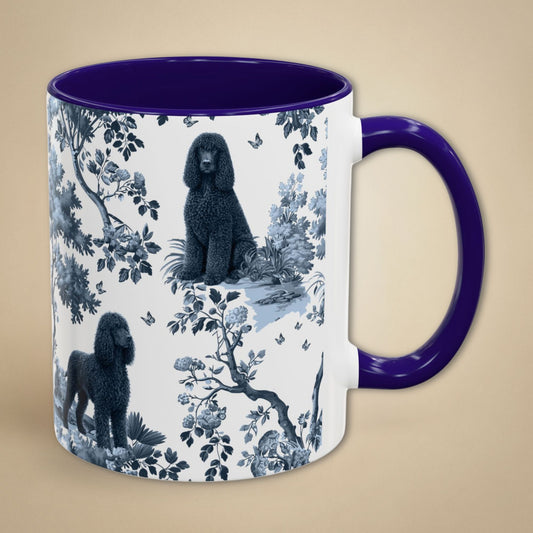 Irish Water Spaniel Mug - Toile Pattern