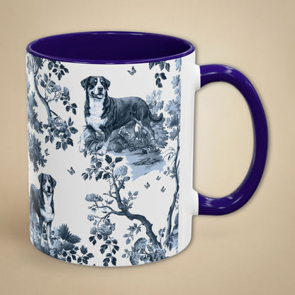 Greater Swiss Mountain Dog Mug - Toile Pattern