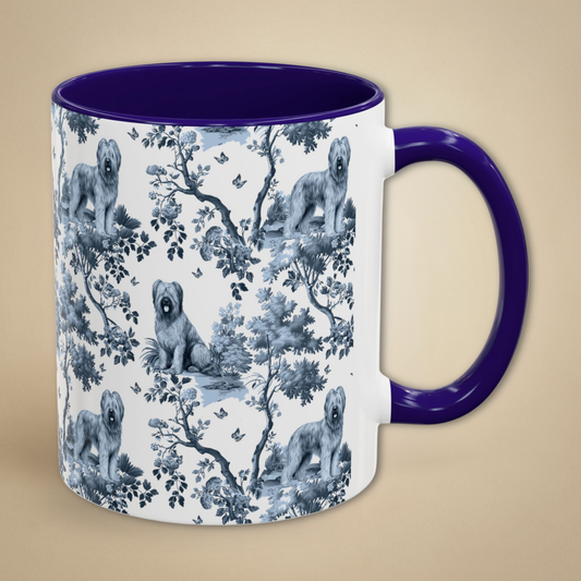 Briard Mug - Toile Pattern