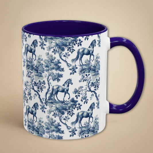 Horse Toile Mug