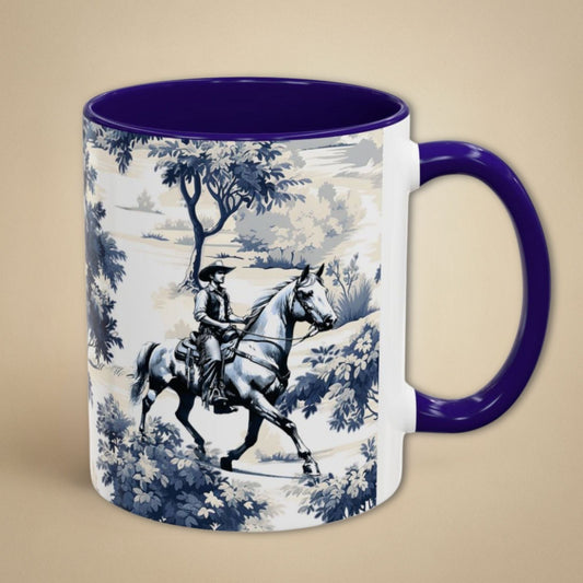 Horse Mug - Cowboy Toile