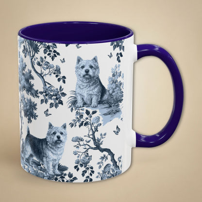 Norwich Terrier Mug - Toile Pattern
