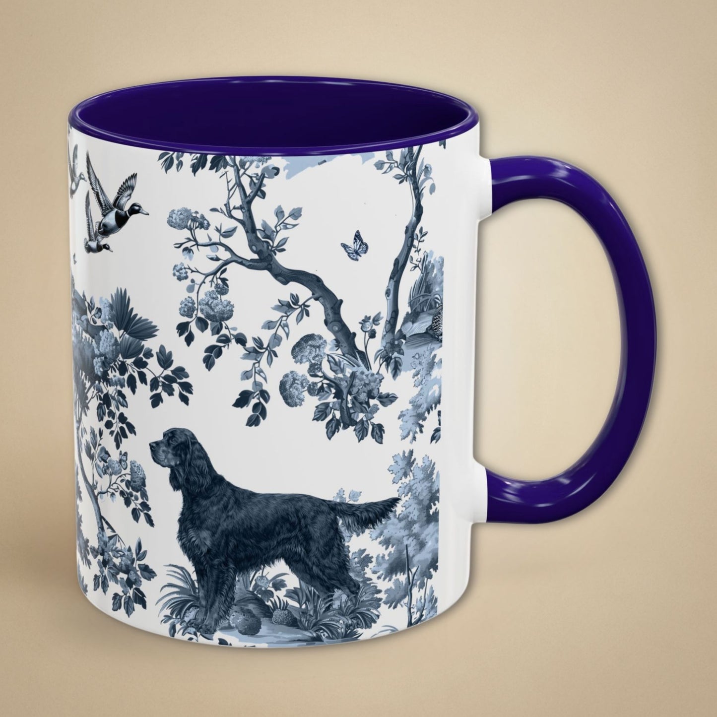 Gordon Setter Mug - Toile Pattern