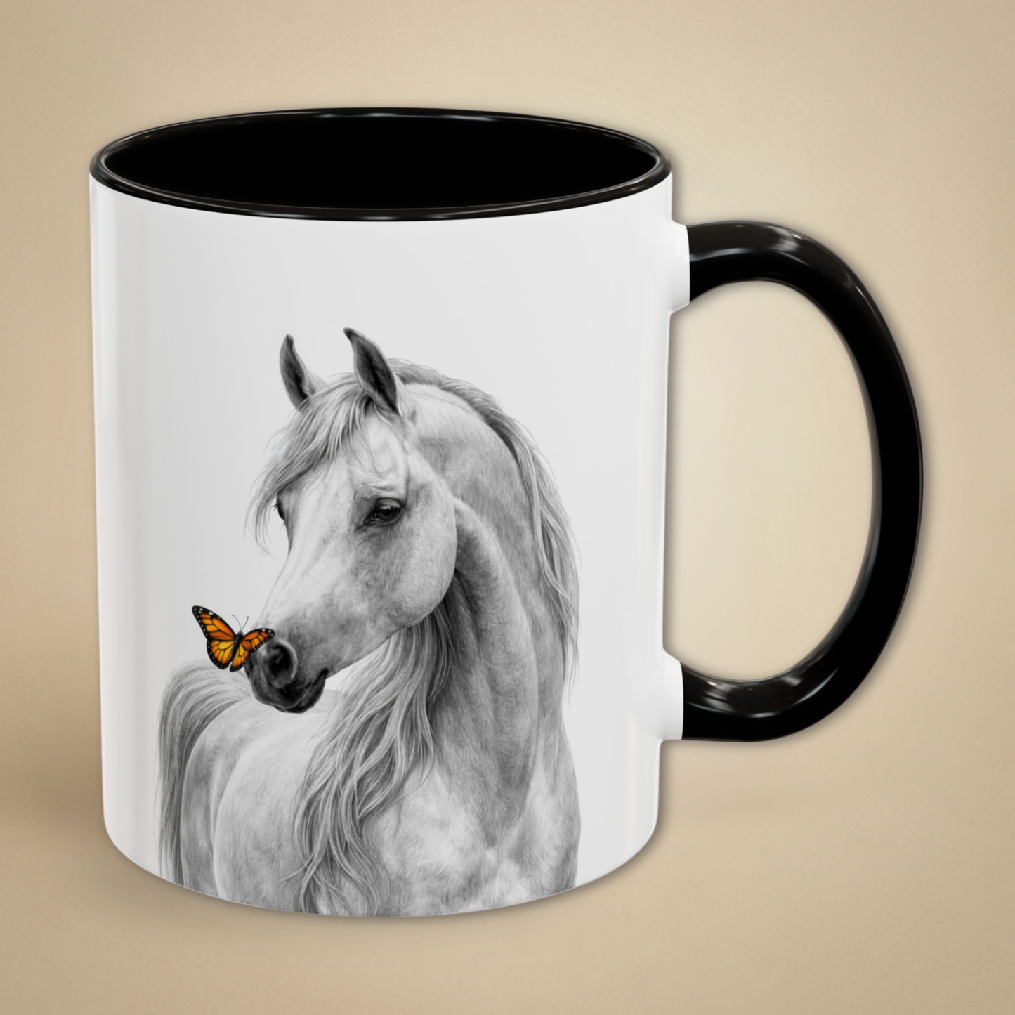 Arabian Horse w/ Monarch Mug