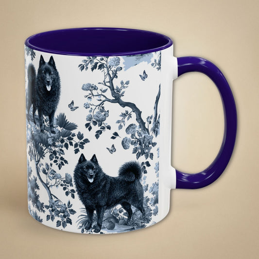 Schipperke Mug - Toile Pattern
