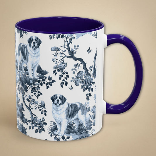 Saint Bernard Mug - Toile Pattern