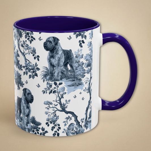 Bouvier des Flandres Mug - Toile Pattern