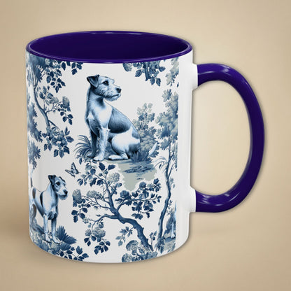 Parson Russell Terrier Mug - Toile Pattern