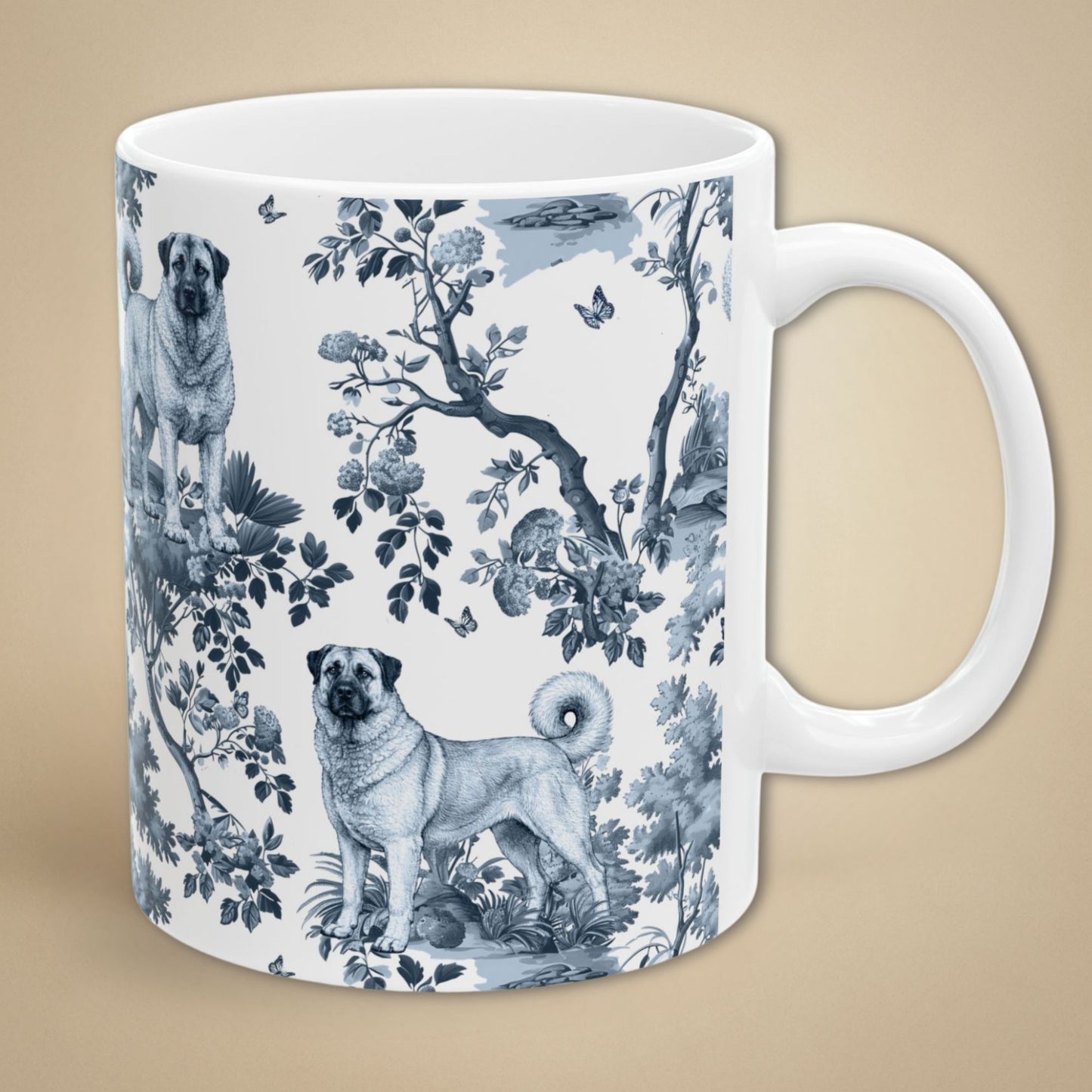 Anatolian Shepherd Mug - Toile Pattern