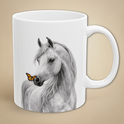 Arabian Horse w/ Monarch Mug