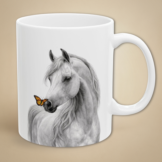 Arabian Horse w/ Monarch Mug