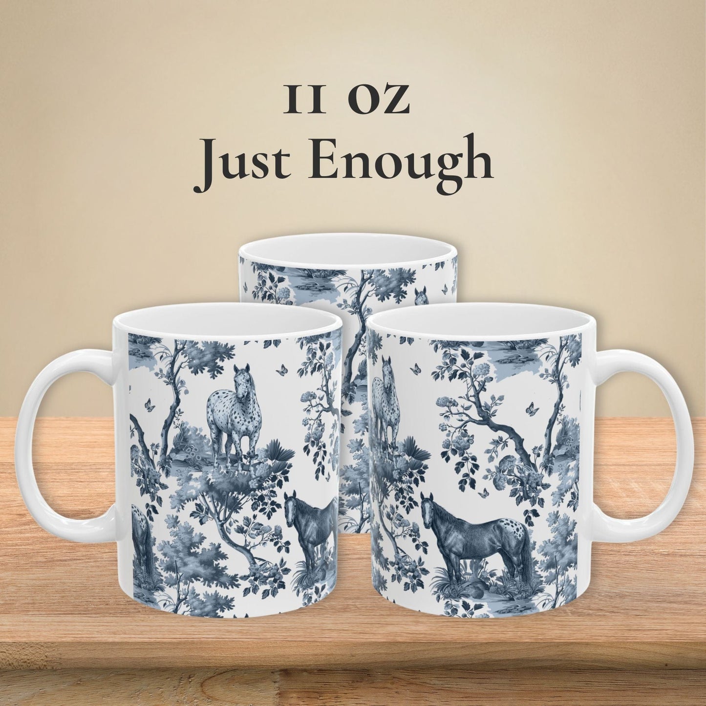 Appaloosa Horse Mug - Toile Pattern