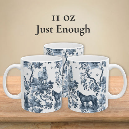 Appaloosa Horse Mug - Toile Pattern