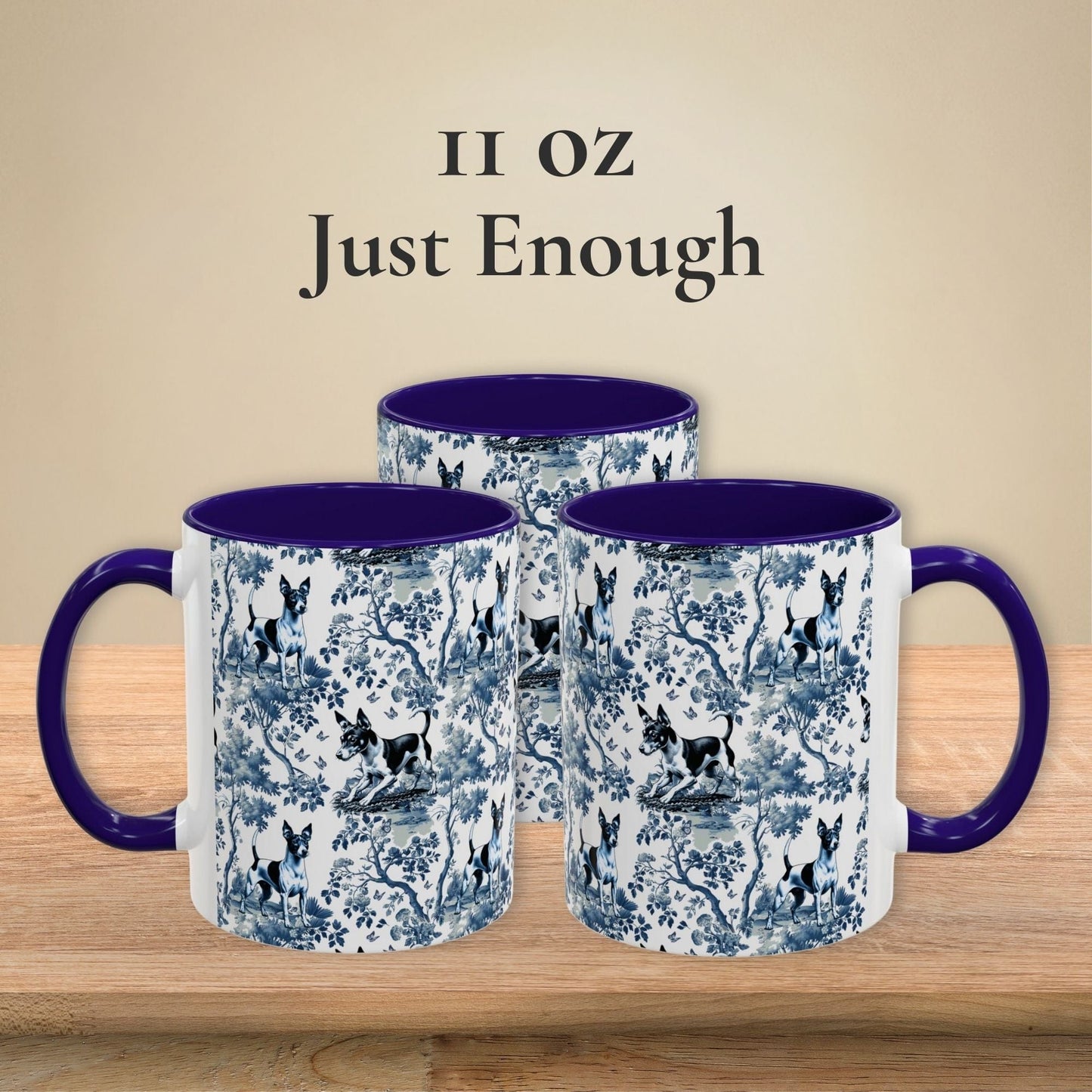 Rat Terrier Mug Toile
