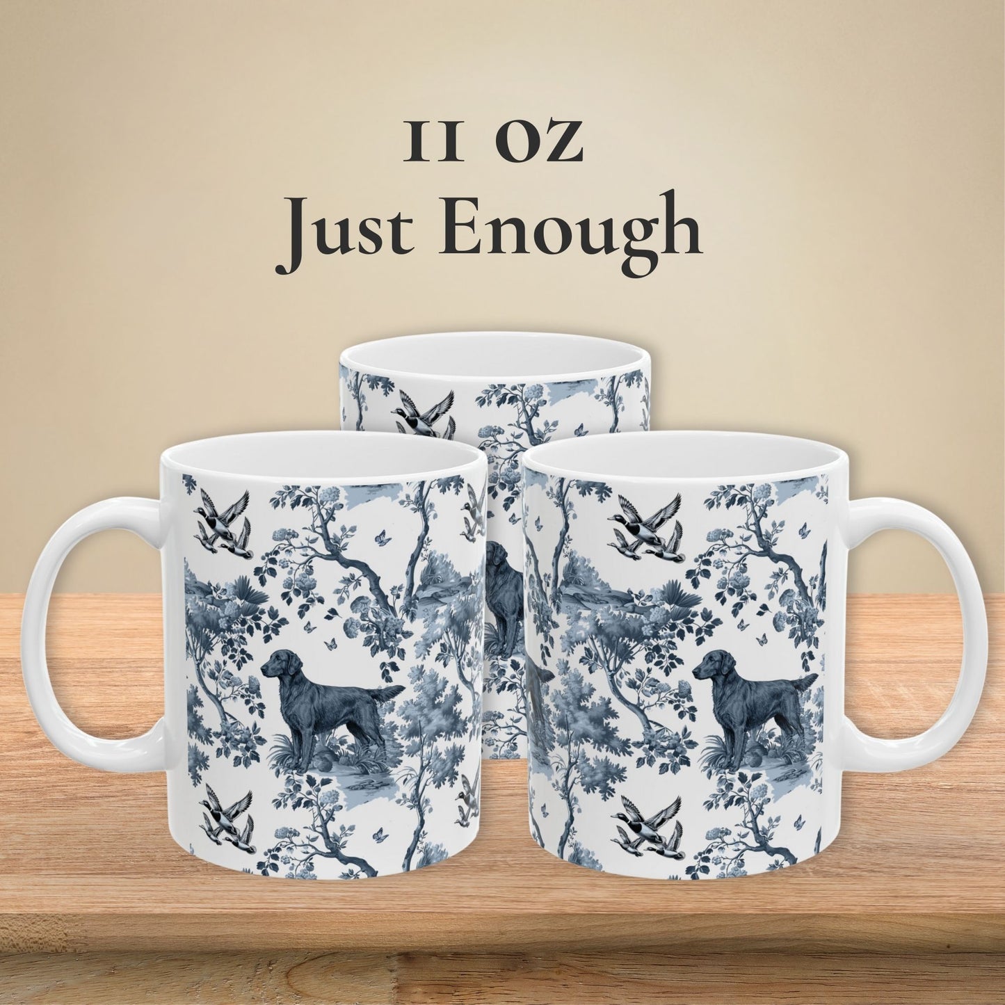 Flat-Coated Retriever Mug - Toile