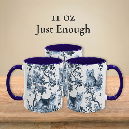 Norwich Terrier Mug - Toile Pattern