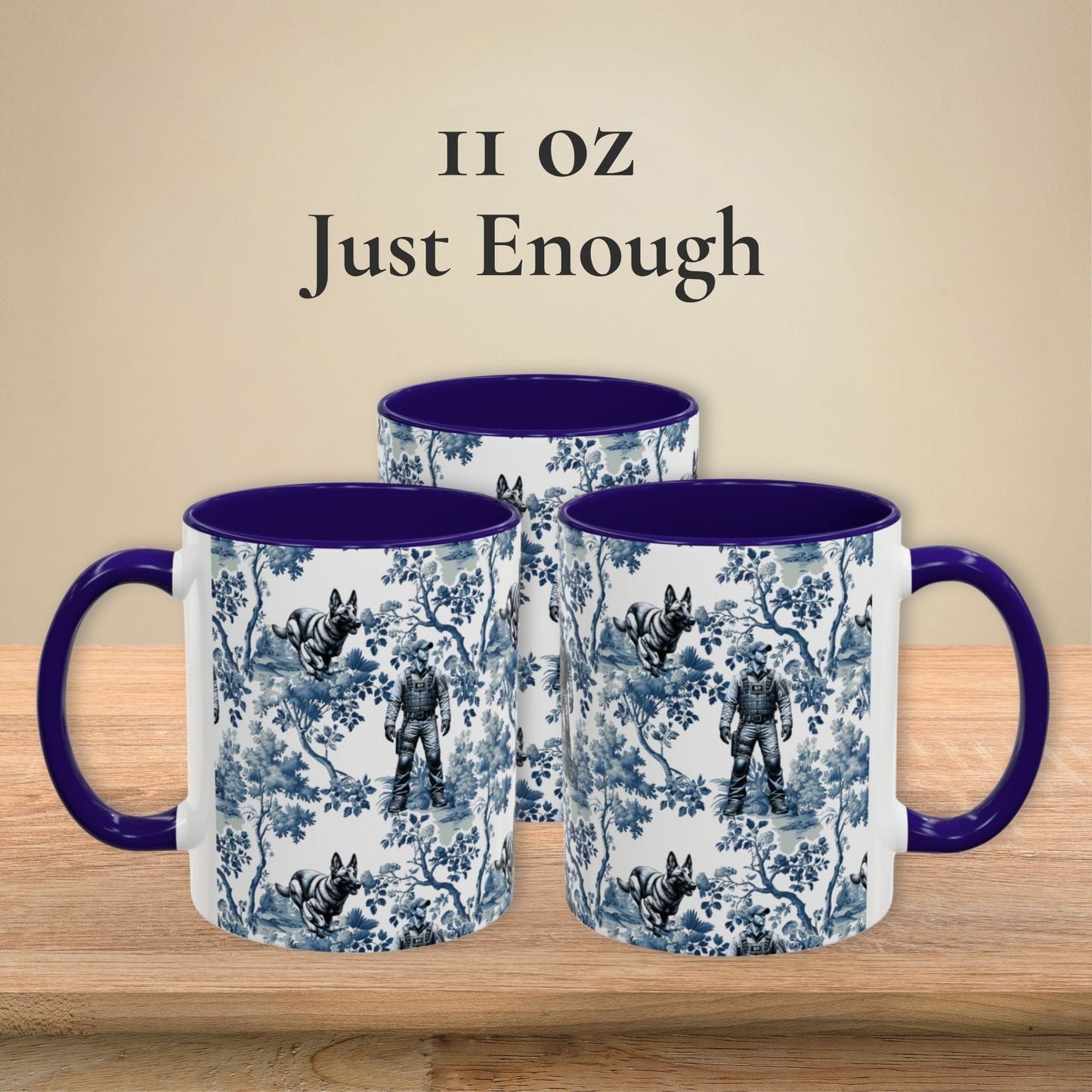 K9 Handler Malinois Toile Mug