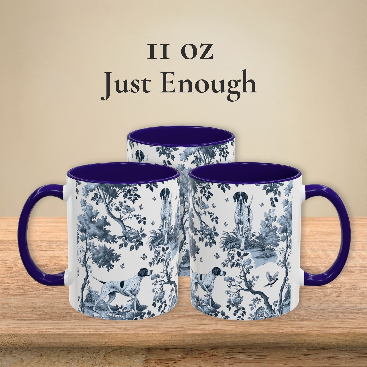 English Pointer Mug - Toile Pattern