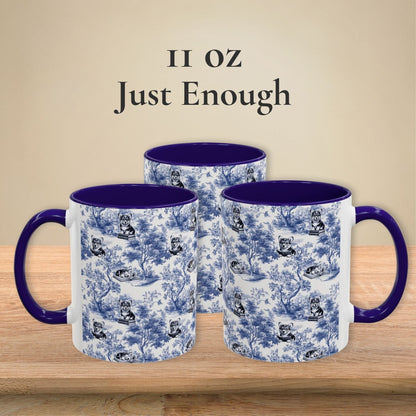Corgi Toile Mug - Reading Books