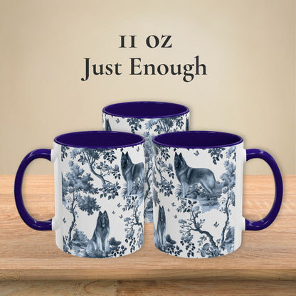 Belgian Tervuren Mug - Toile Pattern