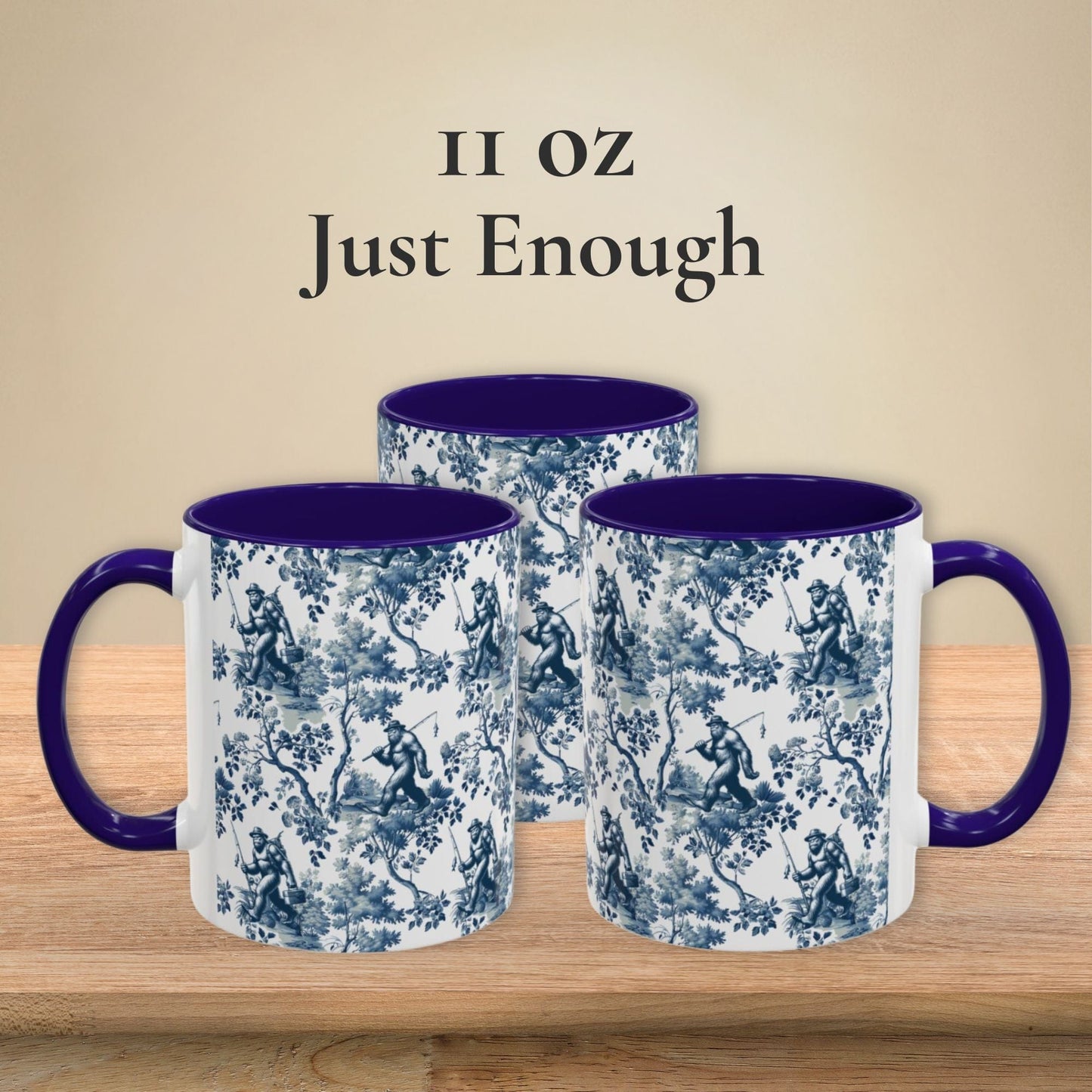 Bigfoot Fishing Mug - Toile