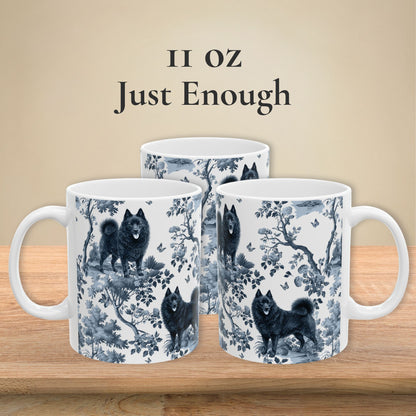 Schipperke Mug - Toile Pattern