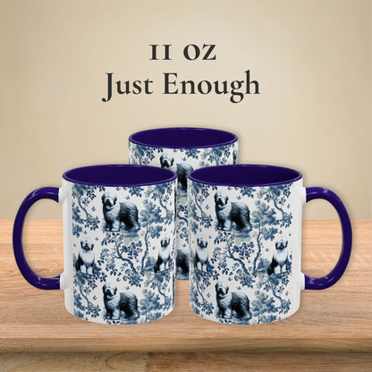 Old English Sheepdog Mug - Toile Pattern