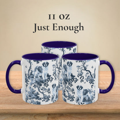 Saint Bernard Mug - Toile Pattern