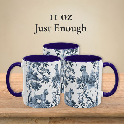 Irish Terrier Mug - Toile Pattern