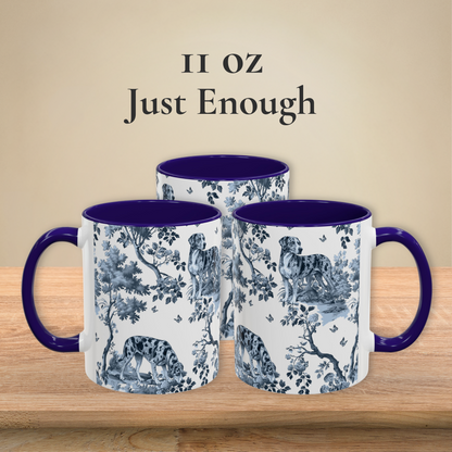 Catahoula Leopard Dog Mug - Toile Pattern