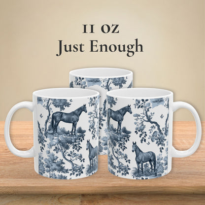 Thoroughbred Horse Mug - Toile