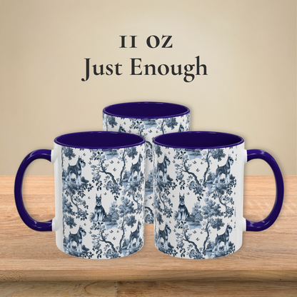 Standard Schnauzer Mug - Toile Pattern