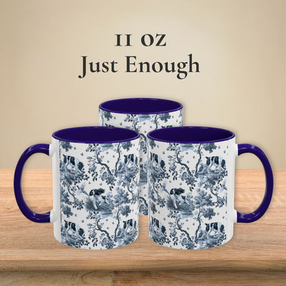 English Springer Spaniel Bird Dog Mug - Toile Pattern