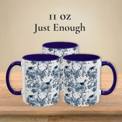 American Foxhound Mug - Toile Pattern