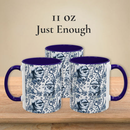 Pomeranian Toile Mug